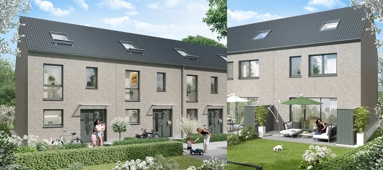 Visualisierung Reihenhäuser Weizenring